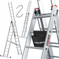 drabina aluminiowa profesjonalna higher 3x11 seria 73pro