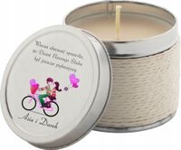 Świeczki weselne z personalizowanym nadrukiem podziękowanie dla gości