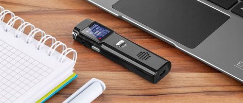 Dyktafon kieszonkowy Pamięć 8GB Mikrofon stereo na Arena.pl