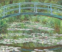 Plakat 60x50cm The Japanese Footbridge, Monet Vintage