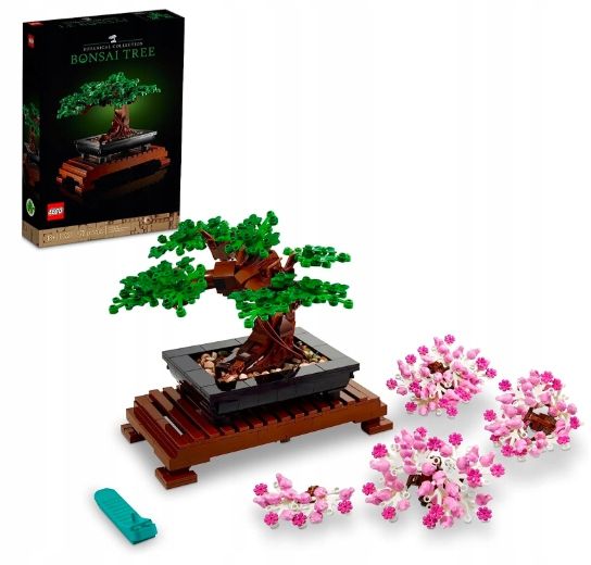 LEGO ICONS 10281 Drzewko bonsai + Torebka zdjęcie 3