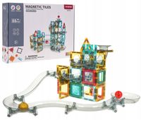 2X KLOCKI NA MAGNES KONSTRUKCYJNE tor z kulką klocki magnetyczne 88el. PIĘT