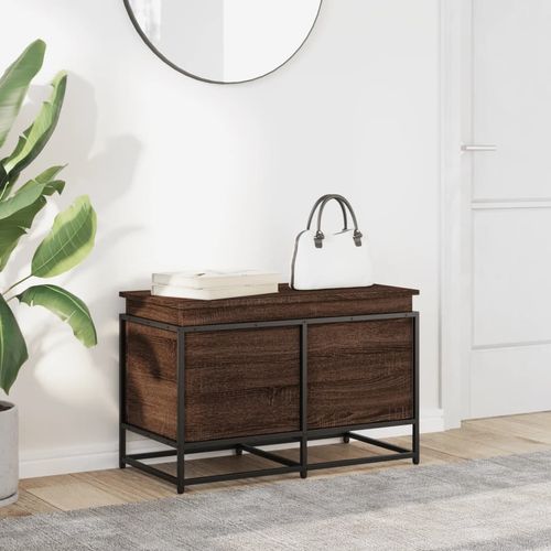 Skrzynia z pokrywą, brązowy dąb, 80x40x51,5 cm na Arena.pl