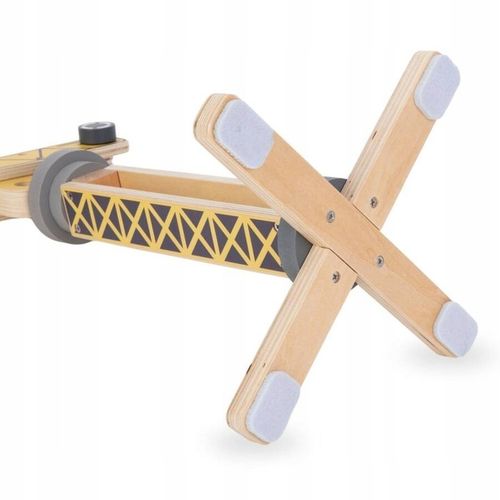 Drewniany Plac Budowy Z Dużym Ruchomym Dźwigiem i Pojazdami Żuraw Wieżowy na Arena.pl