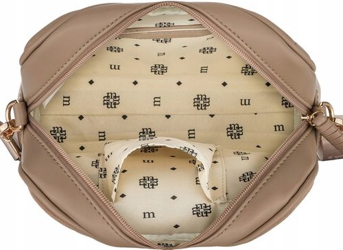 MONNARI Torebka Damska Listonoszka Camel ZAMSZ Regulowany Pasek na Arena.pl