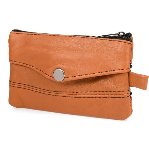 Etui Na Klucze Duże Trzykomorowe Skórzane Pojemne Na Karty Beltimore Camelowe G86 na Arena.pl