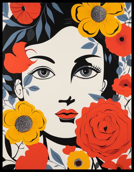Plakat 50x65cm Kwiatowa Aura zdjęcie 2