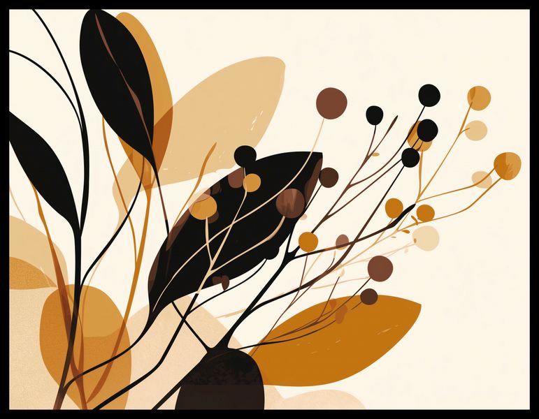 Plakat 65x50cm Jesienne Sylwety zdjęcie 2