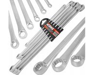 KLUCZE oczkowe PROSTE DŁUGIE do NAPINACZY 8-21 MM ZESTAW KLUCZY PŁASKICH