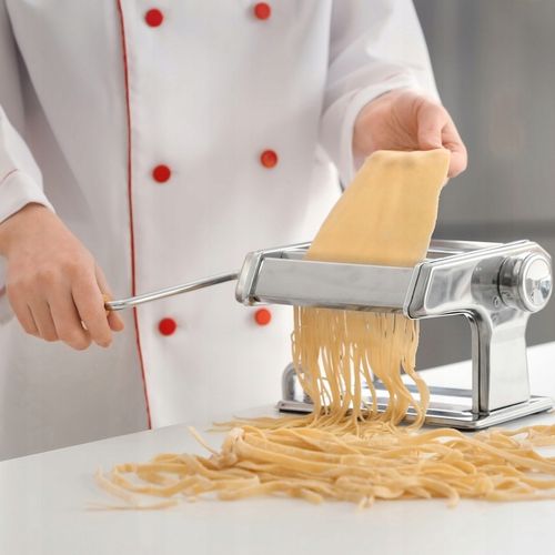 DUŻA MASZYNKA DO ROBIENIA MAKARONU CIASTA PIEROGÓW LASAGNE WAŁKOWANIA 3w1 na Arena.pl