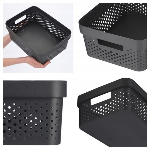 Curver Pojemnik Pudełko Ażurowe Eko 11 L Szary na Arena.pl