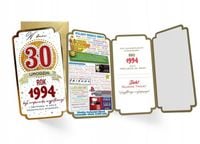 Pomysł Na PREZENT KARTKA Urodzinowa ŻYCZENIA URODZINOWE Karnet URODZINY 30