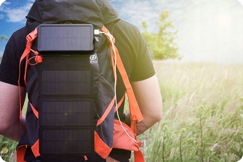 WEBSKI POWERBANK SOLARNY MOCNE 4 PANELE SOLARNE POJEMNOŚĆ 20000MAH USB-C na Arena.pl