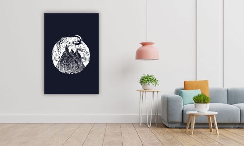 OBRAZ NA PŁÓTNIE 029 Góry nocą 70x100cm na Arena.pl
