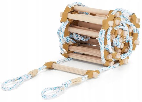 Drabina sznurowa linowa na dach ATESTOWANA 6m dekarska pleciona na Arena.pl