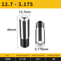 Tuleja tulejka zaciskowa redukcyjna adapter Rozmiar: 8-4