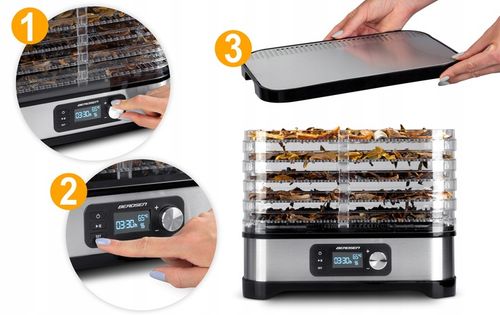 DUŻA Suszarka do grzybów spożywcza owoców i warzyw 5 poziomów + na Arena.pl