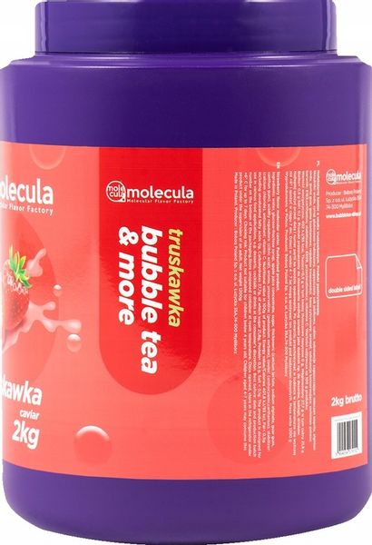 Kulki Bubble Tea Molekularny Kawior 2 KG TRUSKAWKA zdjęcie 2