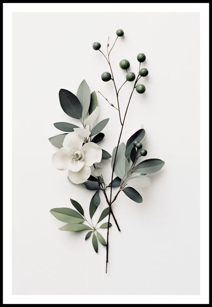 Plakat 61x91,5cm Papierowy Kwiat zdjęcie 3