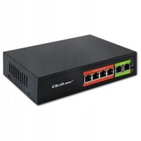 Switch niezarządzalny Qoltec przełącznik sieciowy Fast Ethernet PoE