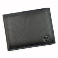 Money Kepper męski portfel skóra naturalna składany dwie kieszenie