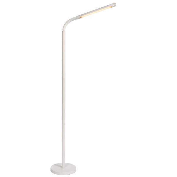 Biała lampa podłogowa Gilly do sypialni LED 3W ściemnialna zdjęcie 1