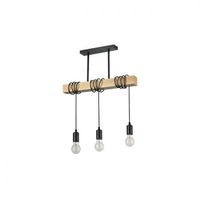 OPRAWA WISZĄCA NIDO STAL DĄB IP20 E27 35W CZARNA