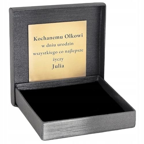 Łańcuszek Męski Srebrny Pancerka 5,00 mm z Krzyżykiem pr 925 Grawer Gratis na Arena.pl