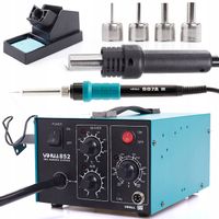 STACJA LUTOWNICZA LUTOWNICA 2W1 HOT-AIR 852 Z KOMPRESOREM TECHREBAL 660W