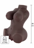 hidden desire bangers ebony fuck goddess 2.5 kg - model anatomiczny tpe