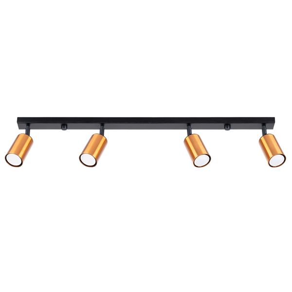 Plafon WINX 4L czarny/miedź zdjęcie 1