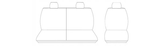 Pokrowce na fotele szyte na miarę do Berlingo III Partner III 3-os. (3x1) na Arena.pl