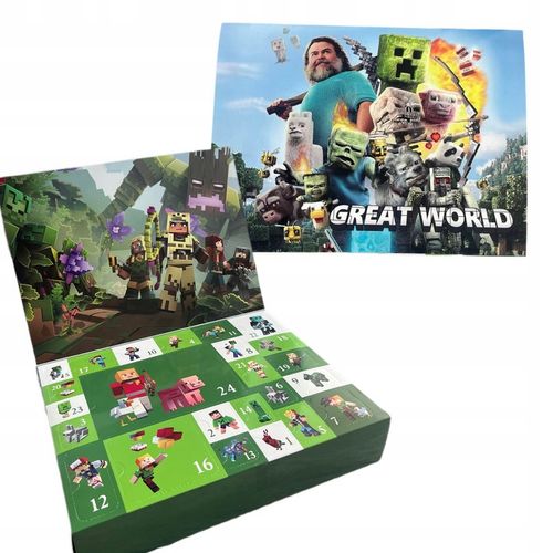 Kalendarz Adwentowy Minecraft Odliczanie Figurka Klocki Dla Dzieci na Arena.pl