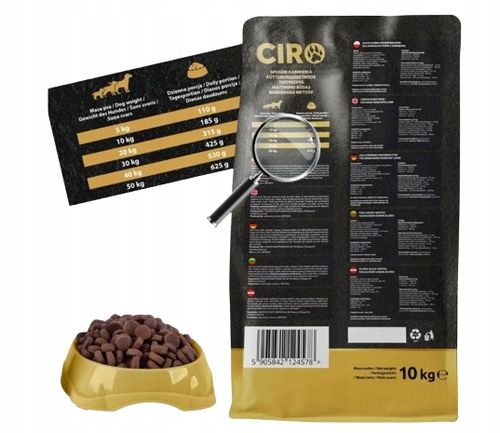 CIRO KARMA SUCHA DLA PSA Z JAGNIĘCINĄ 41% MIĘSA 10KG na Arena.pl