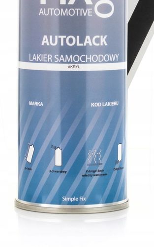 FixPro LAKIER SAMOCHODOWY SPRAY KAŻDY KOLOR WSZYSTKIE MARKI na Arena.pl