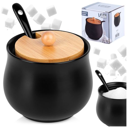 Cukierniczka ceramiczna czarna na Arena.pl