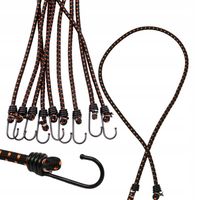 8X LINKA ELASTYCZNA GUMA PAS MOCOWANIA PLANDEK BAGAŻU Z HAKAMI 100cm MOCNA