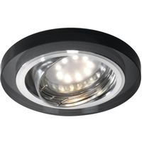 Minimalistyczne oczko sufitowe Ssu regulowana lampa czarna