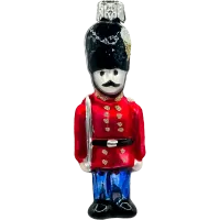 Bombka choinkowa szklana: Królewski strażnik: czerwony