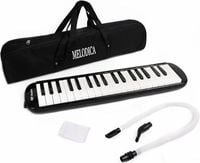 GEWA melodica 37 klawiszy f-f''' wężyk etui pasek czarna biała szkolna