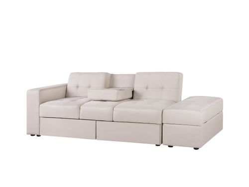 Sofa rozkładana beżowa FALSTER na Arena.pl
