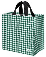 Mocna torba zakupowa - Esy-Floresy Pepitka zielono-biała laminowana 24L