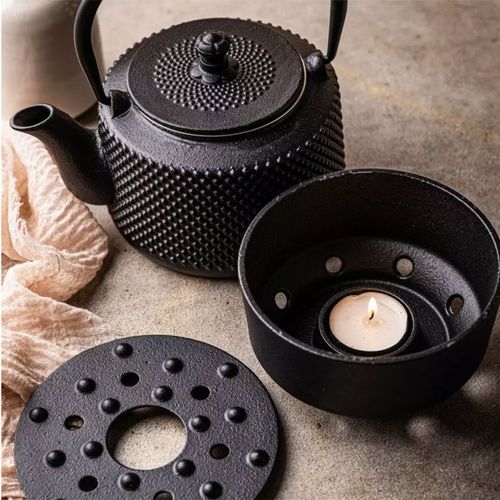 zaparzacz żeliwny dzbanek 0,8l z filtrem i podgrzewaczem kinghoff kh-1847 na Arena.pl