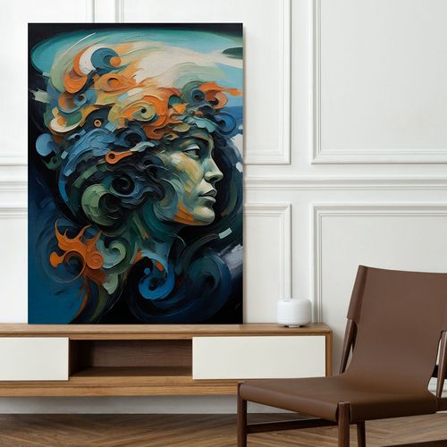 Obraz na płótnie portret abstrakcja 80x120 cm na Arena.pl