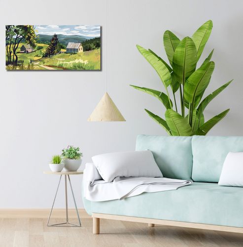 Obraz 70x30cm Bujna Wieś na Arena.pl