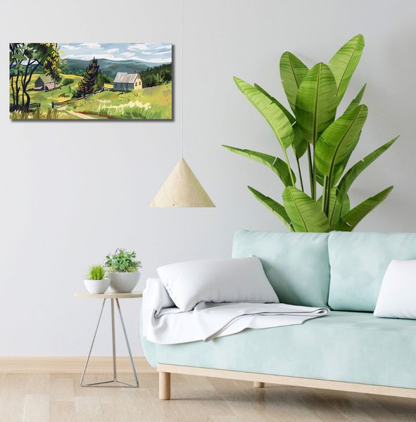 Obraz 70x30cm Bujna Wieś zdjęcie 2