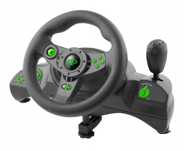 KIEROWNICA Z WIBRACJAMI PC PS3 BIEGI + PEDAŁY zdjęcie 3