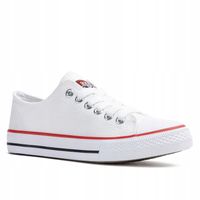 Trampki tenisówki klasyczne niskie sportowe wygodne białe Axim