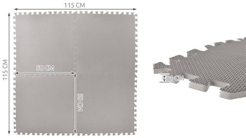 Puzzle do siłowni 60cmx60cm - brązowe na Arena.pl