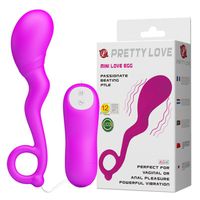 Wibrujące Silikonowe Jajko Z Uchwytem - Pretty Love Mini Love Egg